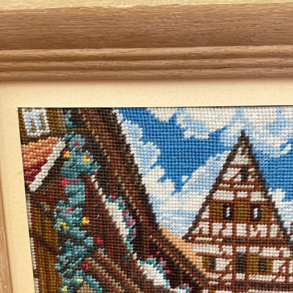 Framed Cross-Stitch Art with Wooden Frame - Picture 10 of 16
